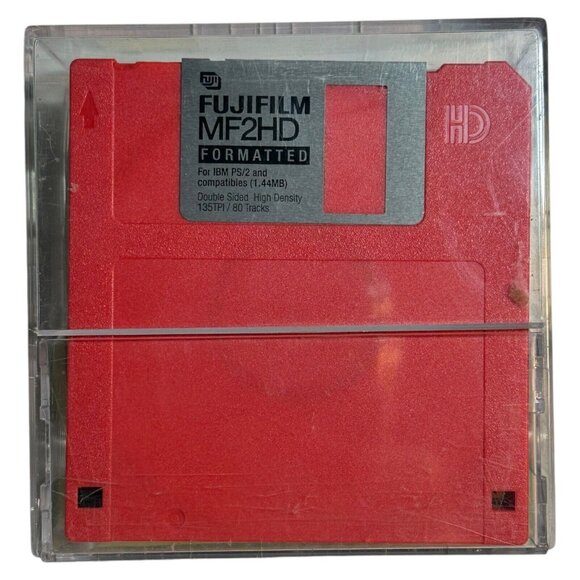 fujifilm MF2HD Box Set 1.44 MB High Density Color 3.5" Floppy Disks Open Box New - Picture 1 of 10